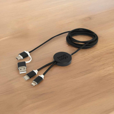 CABLE DE CHARGE PERSONNALISABLE 'ONTARIA LONG ALU'