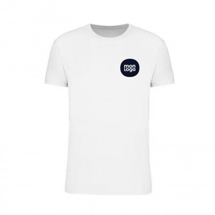 TEE SHIRT BIO BLANC MIXTE PERSONNALISABLE 'KARIBA 190'