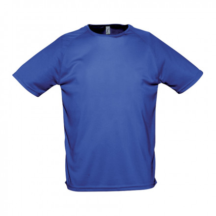T-SHIRT PERSONNALISÉ RESPIRANT HOMME 'SPORTY' 140 GR/M² - bleu royal