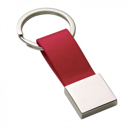 PORTE-CLÉS PERSONNALISÉ 'BADIS' - rouge