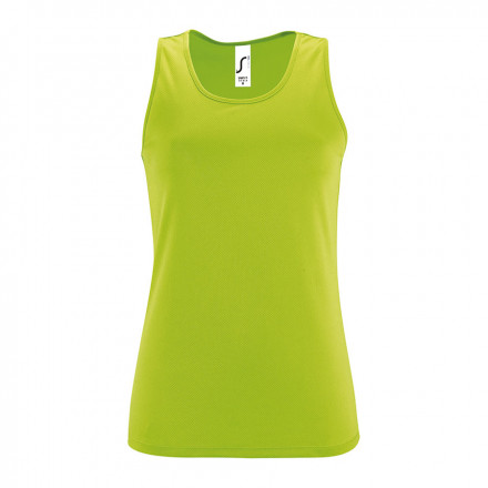 DÉBARDEUR PERSONNALISÉ FEMME 'TYSPORT' - vert fluo
