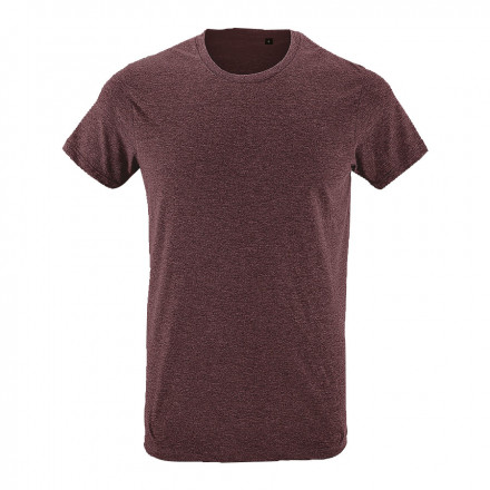 TEE-SHIRT PUBLICITAIRE HOMME 'REGENT FIT' 150 GR/M² - bordeaux chiné