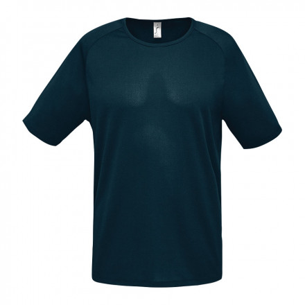 T-SHIRT PERSONNALISÉ RESPIRANT HOMME 'SPORTY' 140 GR/M² - bleu pétrole