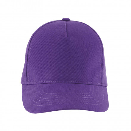 CASQUETTE PERSONNALISEE 'LONG BEACH' 260 GR/M² - violet foncé