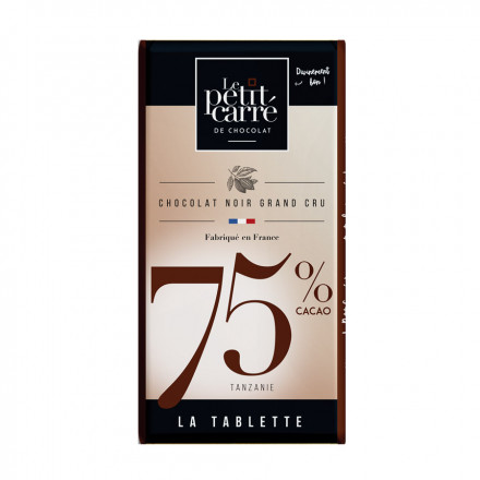 TABLETTE DE CHOCOLAT DE 90G LE PETIT CARRÉ DE CHOCOLAT® PUBLICITAIRE 'CHOCOLY' - beige/noir