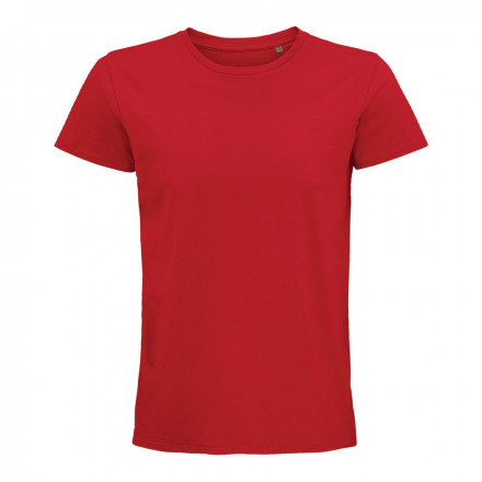 TEE-SHIRT PUBLICITAIRE HOMME BIO COLORE 'PIONEER' 175 GR/M² - rouge