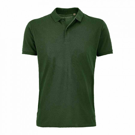 POLO PUBLICITAIRE HOMME BIO 'PLANET' COULEUR 170 GR/M² - vert bouteille