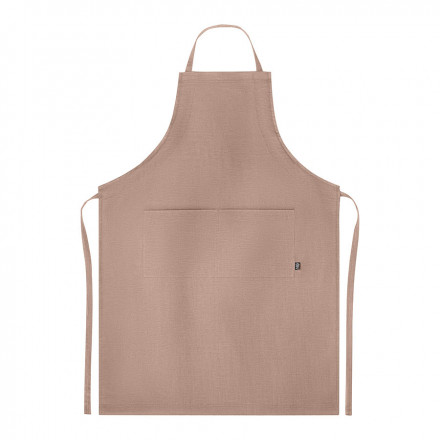 TABLIER PERSONNALISÉ EN CHANVRE 'COCADA' - marron