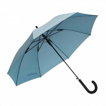 PARAPLUIE PUBLICITAIRE AUTOMATIQUE TEMPÊTE MANCHE CANNE 'GLASSON' - bleu clair