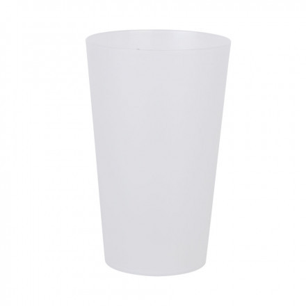 LOT DE 100 GOBELETS RÉUTILISABLES PERSONNALISÉS '30 CL CUP' - EXPEDITION EXPRESS 72H - transparent givré