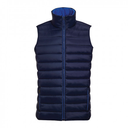 DOUDOUNE PUBLICITAIRE SANS MANCHES HOMME 'WAVE' - EXPÉDITION EXPRESS 72H - bleu marine