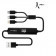 CÂBLE USB PERSONNALISÉ 3 EN 1 AVEC BATTERIE DE SECOURS AKASHI® 'CONNEXIO'