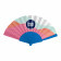 EVENTAIL PERSONNALISABLE EN PLASTIQUE TISSU 'FANNY QUADRI'