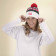BONNET DE NOEL PERSONNALISABLE AVEC LED 'PLUMA'