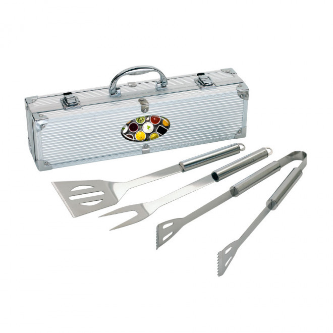 COFFRET BARBECUE 3 USTENSILES PERSONNALISÉS 'MALAWI'