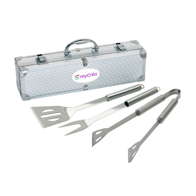 COFFRET BARBECUE 3 USTENSILES PERSONNALISÉS 'MALAWI'
