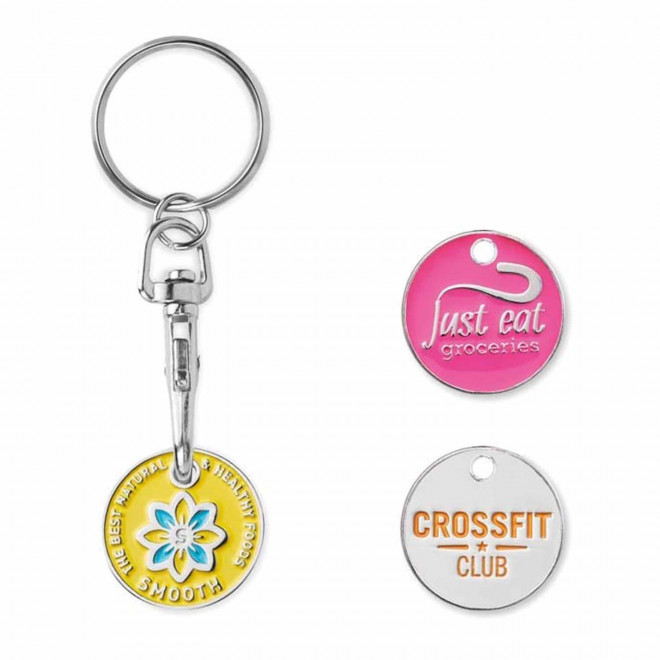 PORTE CLÉS PUBLICITAIRE EN ÉMAIL 'EUROJETON PLUS'