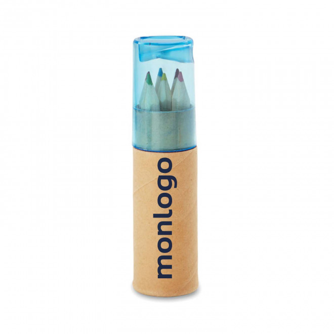SET DE 6 CRAYONS DE COULEUR AVEC TAILLE CRAYON PERSONNALISABLE 'ANDORRE'