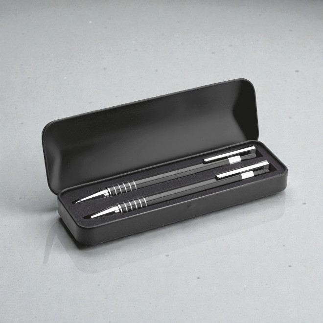 PARURE STYLO PUBLICITAIRE & PORTE MINES GRAVÉS 'MONTEBELLO'