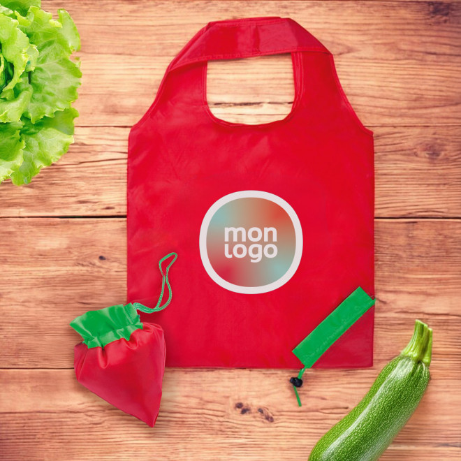 SAC SHOPPING PUBLICITAIRE PLIABLE EN FORME DE FRUIT 'MAXIFRUITY'