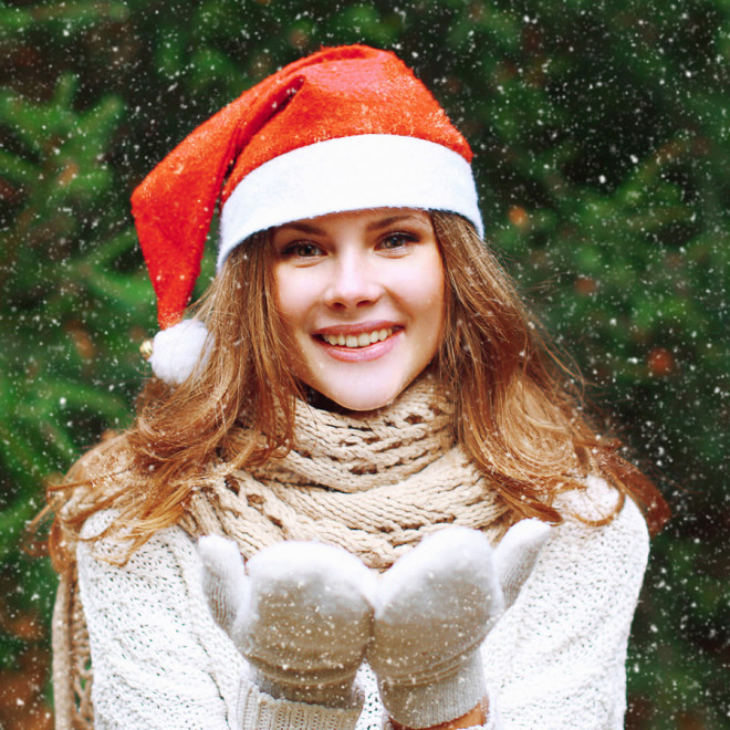 BONNET DE NOËL PUBLICITAIRE 'SANTA'