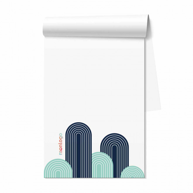 BLOC NOTES PERSONNALISÉ A5 'ARTUS' 25, 50 ET 100 FEUILLES