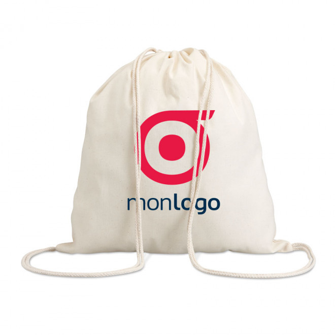 SAC À DOS PUBLICITAIRE EN COTON 'RHIDA' 100 GR/M²