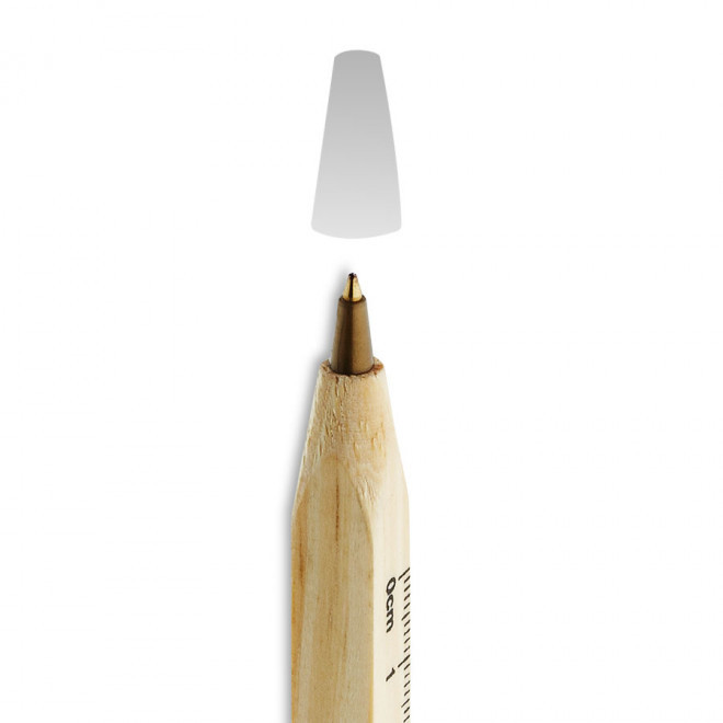 STYLO/RÈGLE EN BOIS PERSONNALISÉ 'BÉLOUVE'