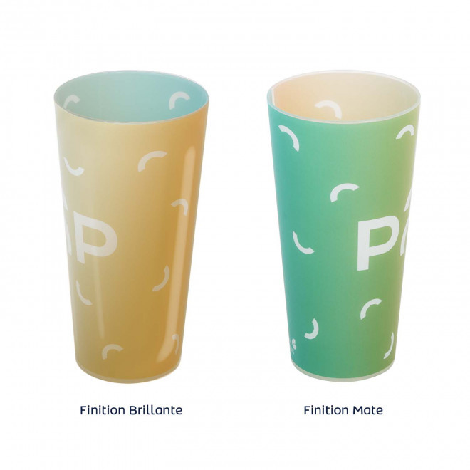 GOBELET PERSONNALISÉ RÉUTILISABLE QUADRI 60 CL 'CUP'