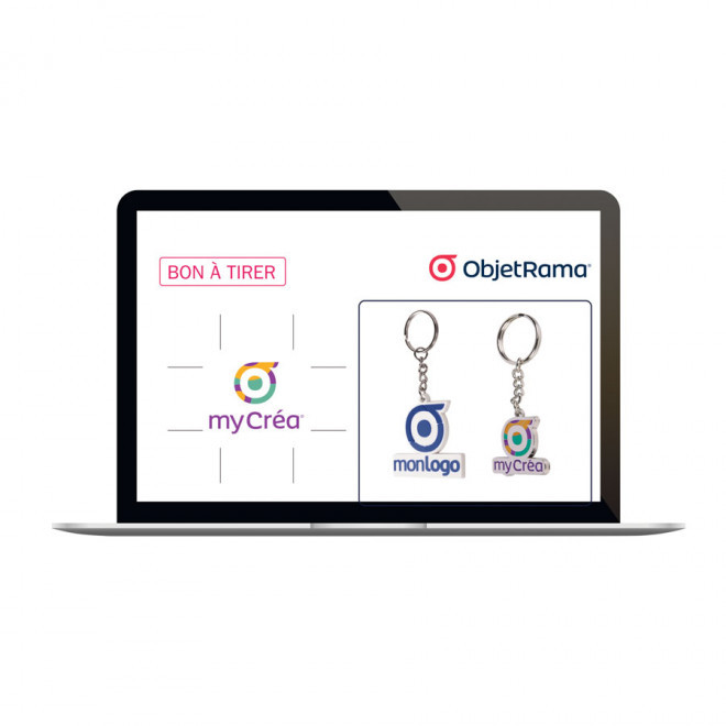 PORTE CLES PERSONNALISÉ SUR MESURE EN ZAMAC 2D 'CUSTOM'