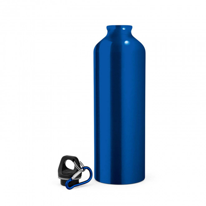 GOURDE EN MÉTAL PUBLICITAIRE AVEC MOUSQUETON 770 ML 'CANYON'