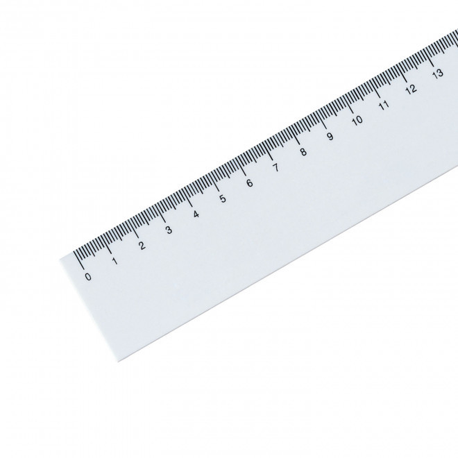 RÈGLE BLANCHE RIGIDE PUBLICITAIRE 'REGLUS'