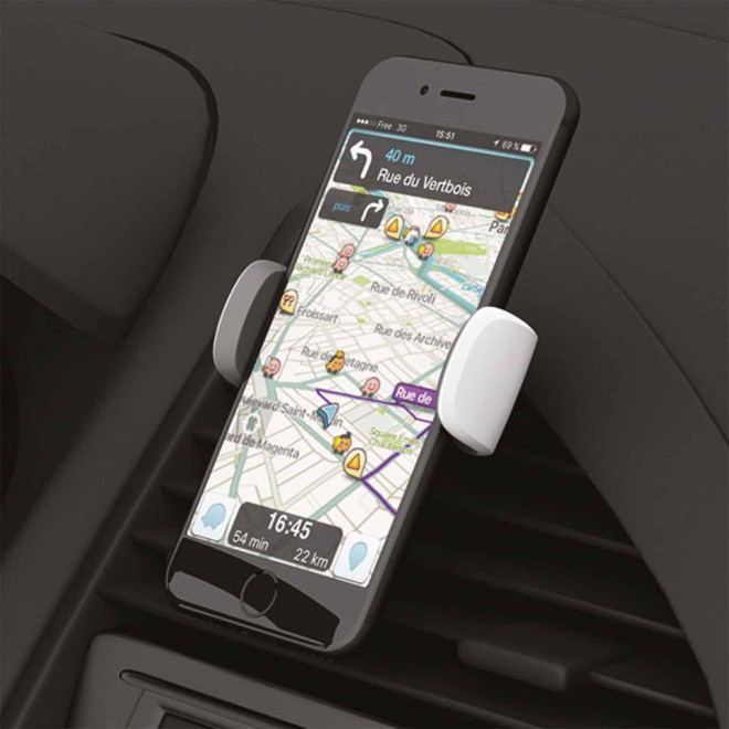 SUPPORT TÉLÉPHONE PERSONNALISABLE POUR VOITURE AKASHI® 'HIGHWAY'