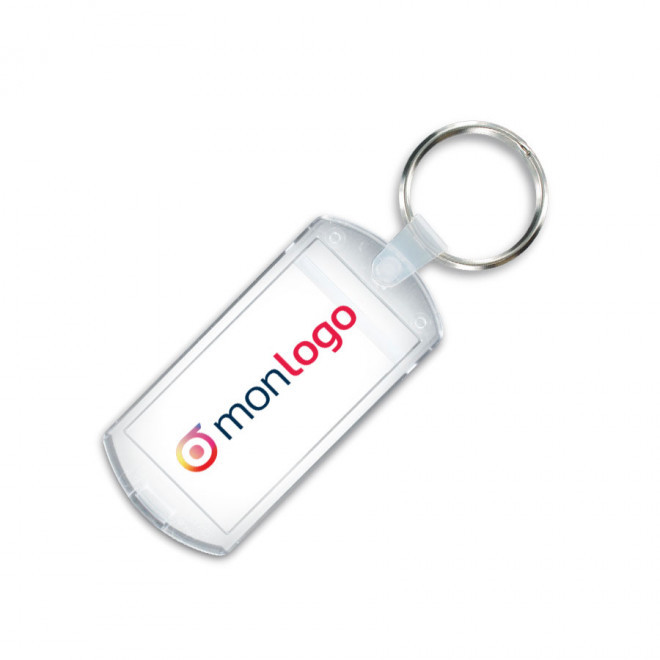 PORTE CLÉS PUBLICITAIRE AVEC INSERT 'NOOT'