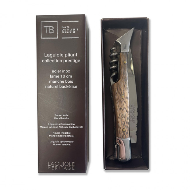 COUTEAU DE POCHE PUBLICITAIRE LAGUIOLE® EN BOIS 'ORAS'