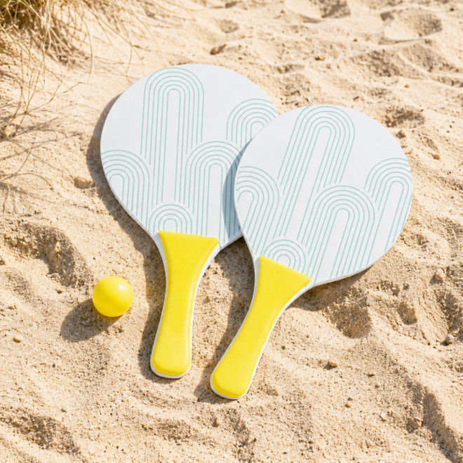 RAQUETTES DE PLAGE PUBLICITAIRE 'SUMMER FEELING'