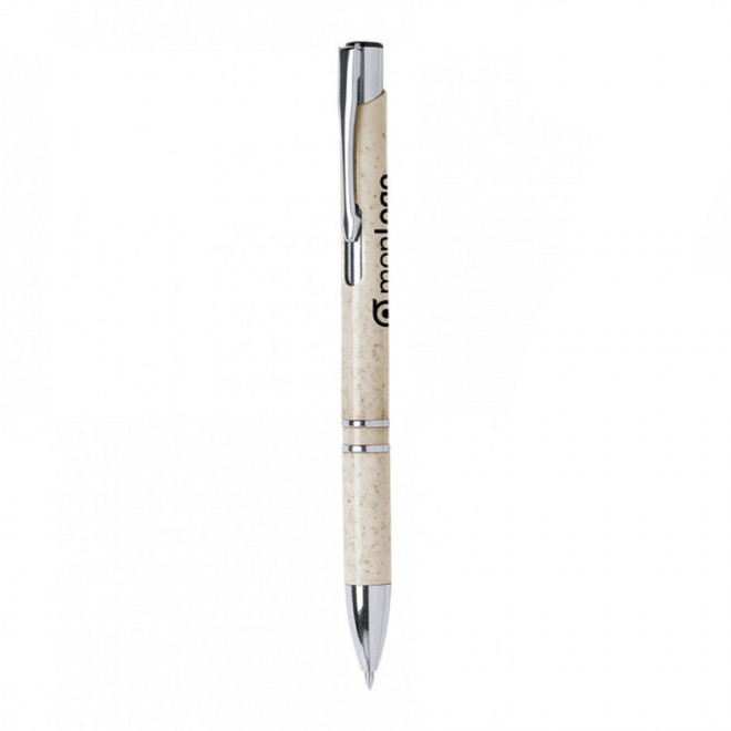 STYLO PERSONNALISABLE EN PAILLE DE BLÉ 'IVANA GREEN''