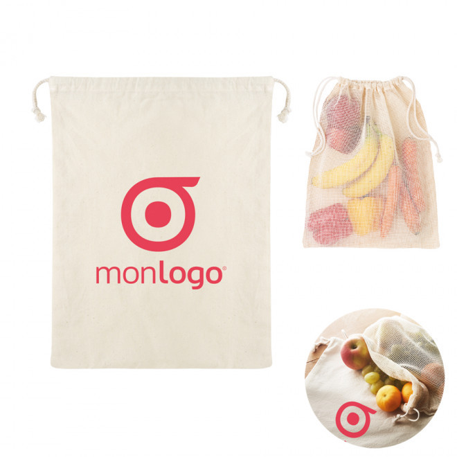 POCHETTE EN FILET COTON PERSONNALISE 'LAMBA'