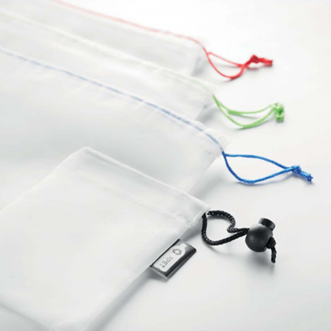 ENSEMBLE DE 3 SACS FILETS PUBLICITAIRES 'VEGGIE'