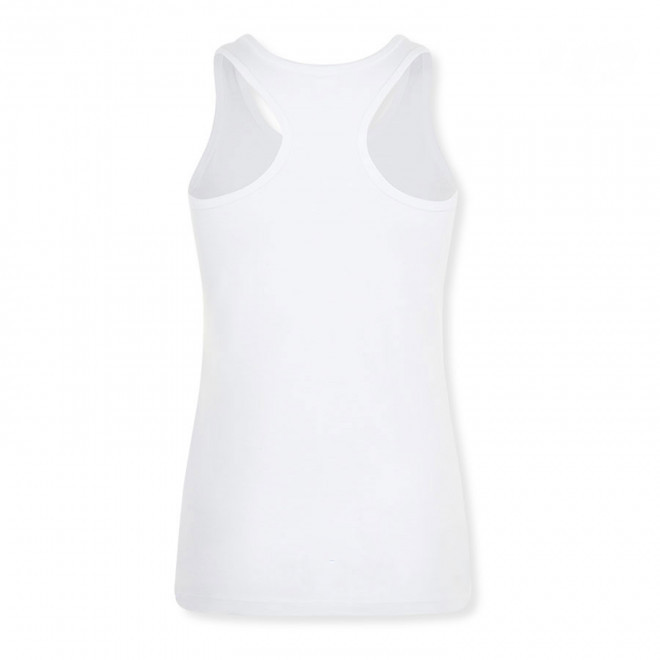 DÉBARDEUR PUBLICITAIRE FEMME 'JUSTIN' BLANC 150 GR/M²