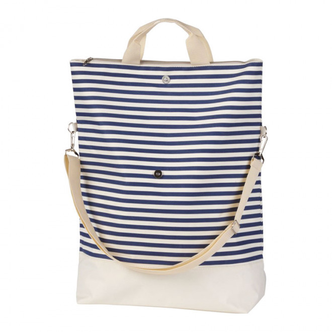 SAC DE PLAGE PERSONNALISABLE MOTIF MARINIÈRE 'MARINA'