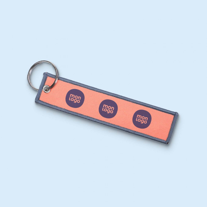 PORTE CLES TISSE PERSONNALISABLE 'WING BRELOQUE'