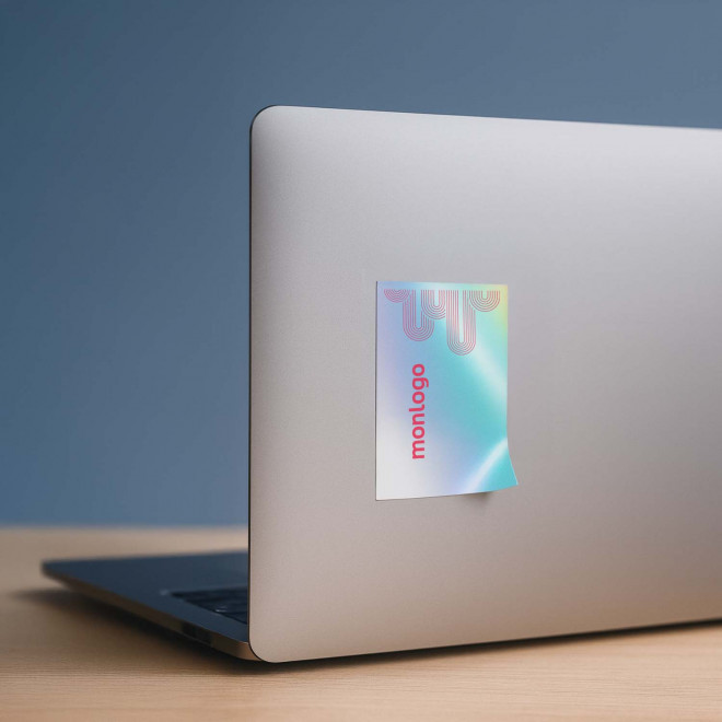 STICKER HOLOG RECTANGLE PERSONNALISE 'KLISTER HOLO'