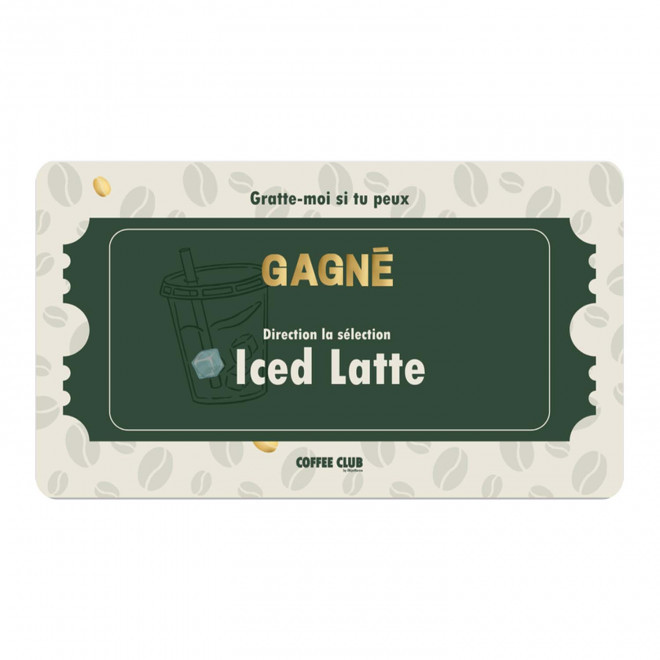 TICKET A GRATTER PERSONNALISABLE 'GRATIX' 8.5X5.4CM