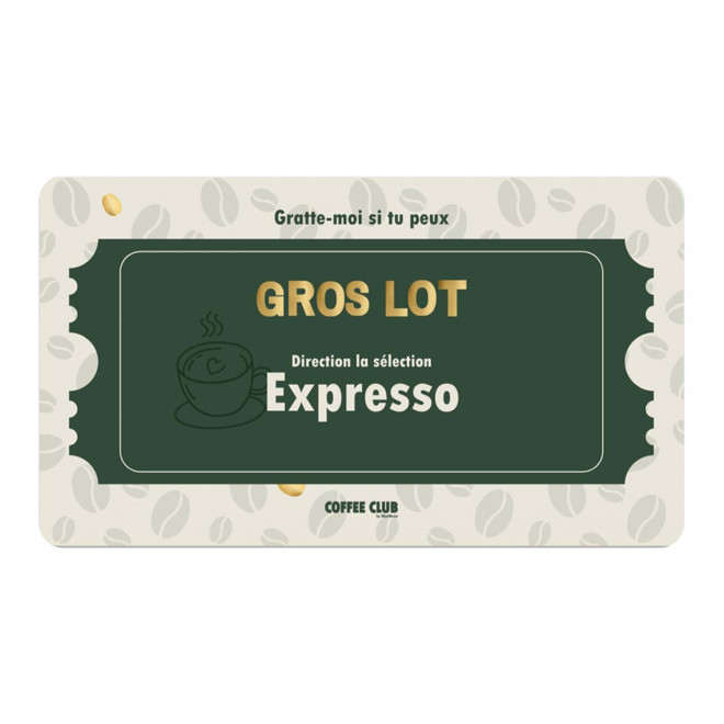 TICKET A GRATTER PERSONNALISABLE 'GRATIX' 8.5X5.4CM