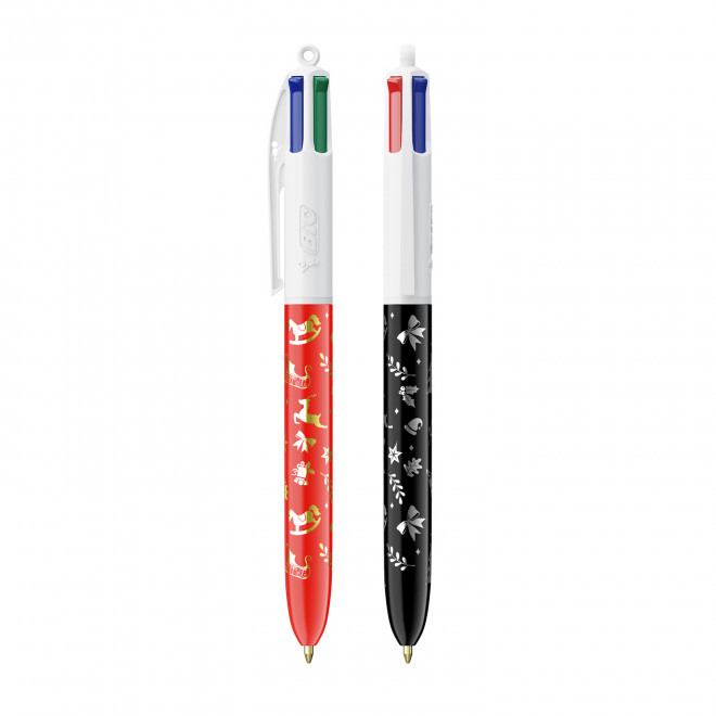 PACK PERSONNALISABLE 3 STYLOS 4 COULEURS BIC® 'STYLBOX'