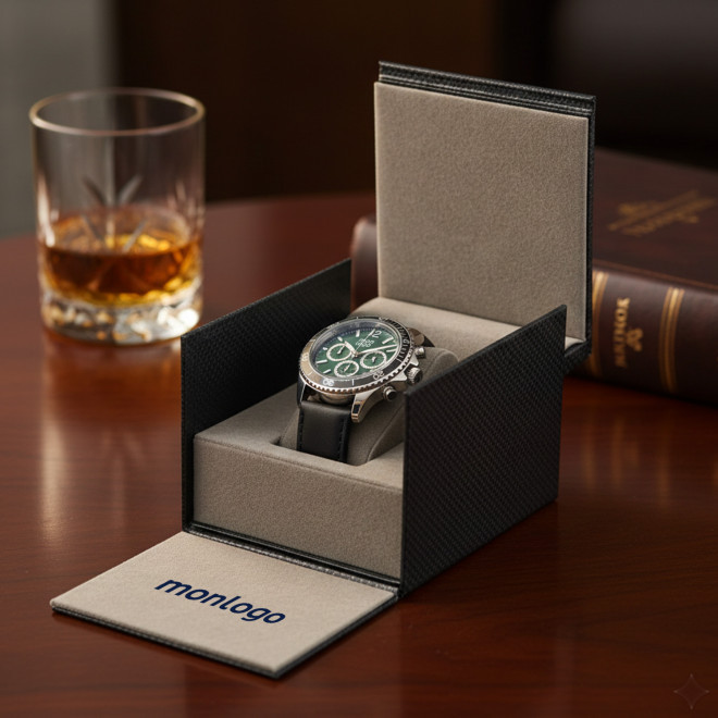 MONTRE HOMME PERSONNALISABLE 'ROMAIN CUIR'