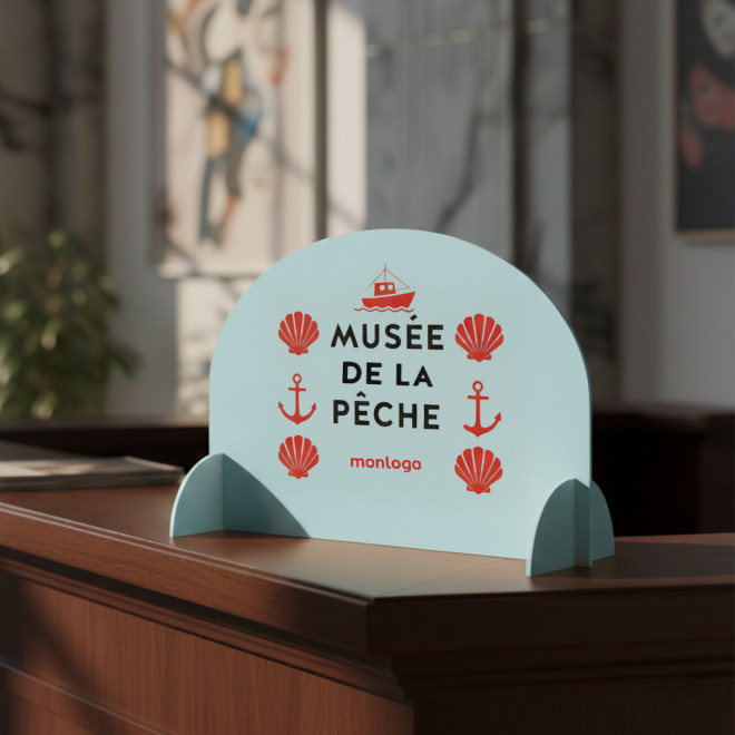 CHEVALET RIGIDE PERSONNALISABLE 'INFO ROND'