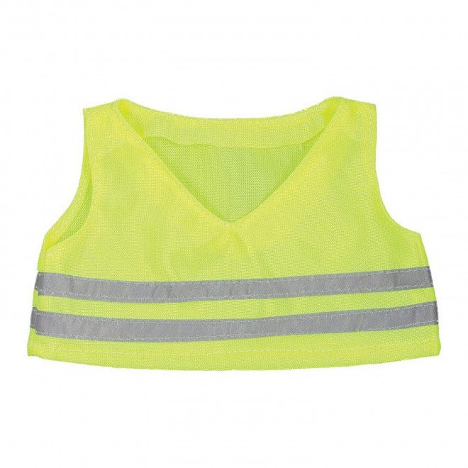 PELUCHE OURSON GILET SECURITE PERSONNALISABLE 'OURSI'