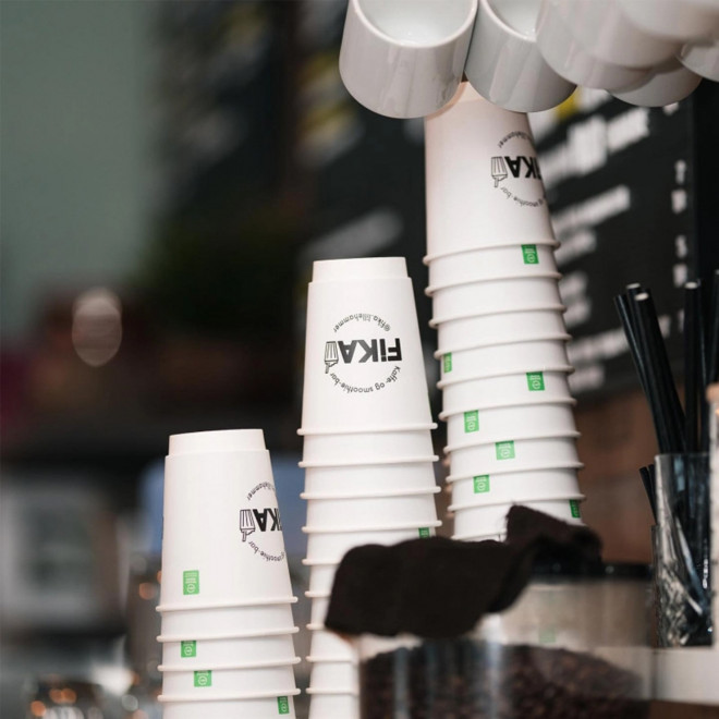 GOBELET CARTON DOUBLE PAROI 24CL PERSONNALISABLE 'KUPPO'